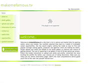 Tablet Screenshot of makemefamous.tv